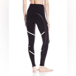 ALO YOGA MESH PANELLED HIGH RISE STRETCH LEGGINGS